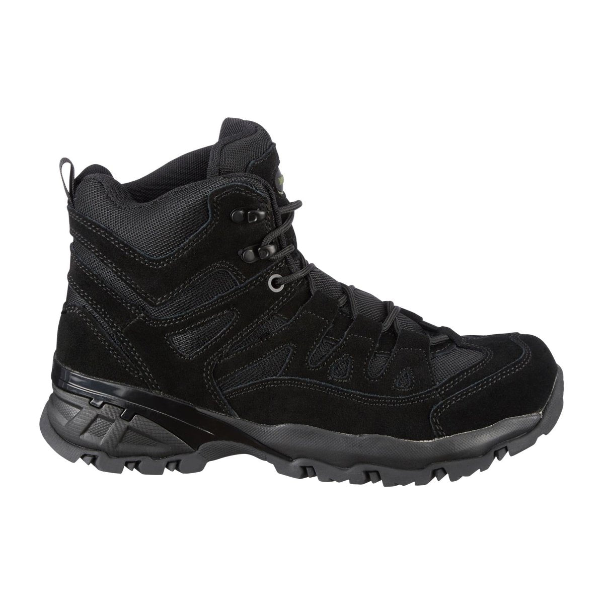 Botas de escuadrón Mil-Tec Botridas Mid-Round Sole Camping Footwear de gamuza negra al aire libre