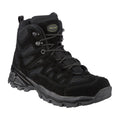 Botas de escuadrón Mil-Tec Botridas Mid-Round Sole Camping Footwear de gamuza negra al aire libre
