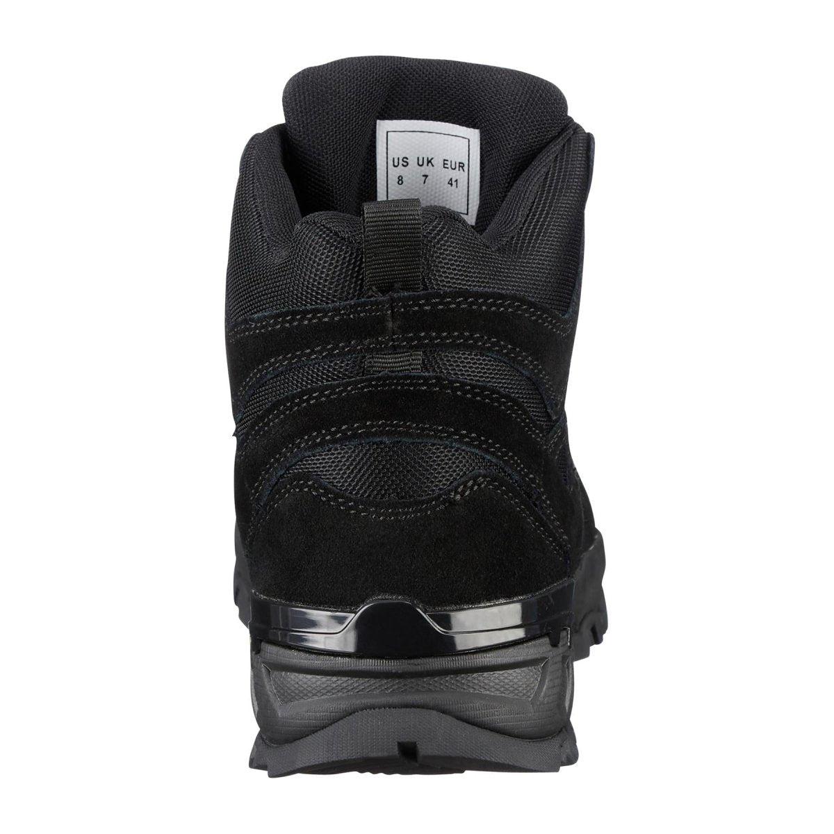Botas de escuadrón Mil-Tec Botridas Mid-Round Sole Camping Footwear de gamuza negra al aire libre