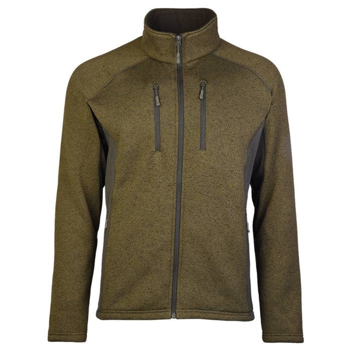 Chaqueta polar Mil - Tec Structure Cálida táctica para exteriores con bolsillos con cremallera Oliva - GoMilitar