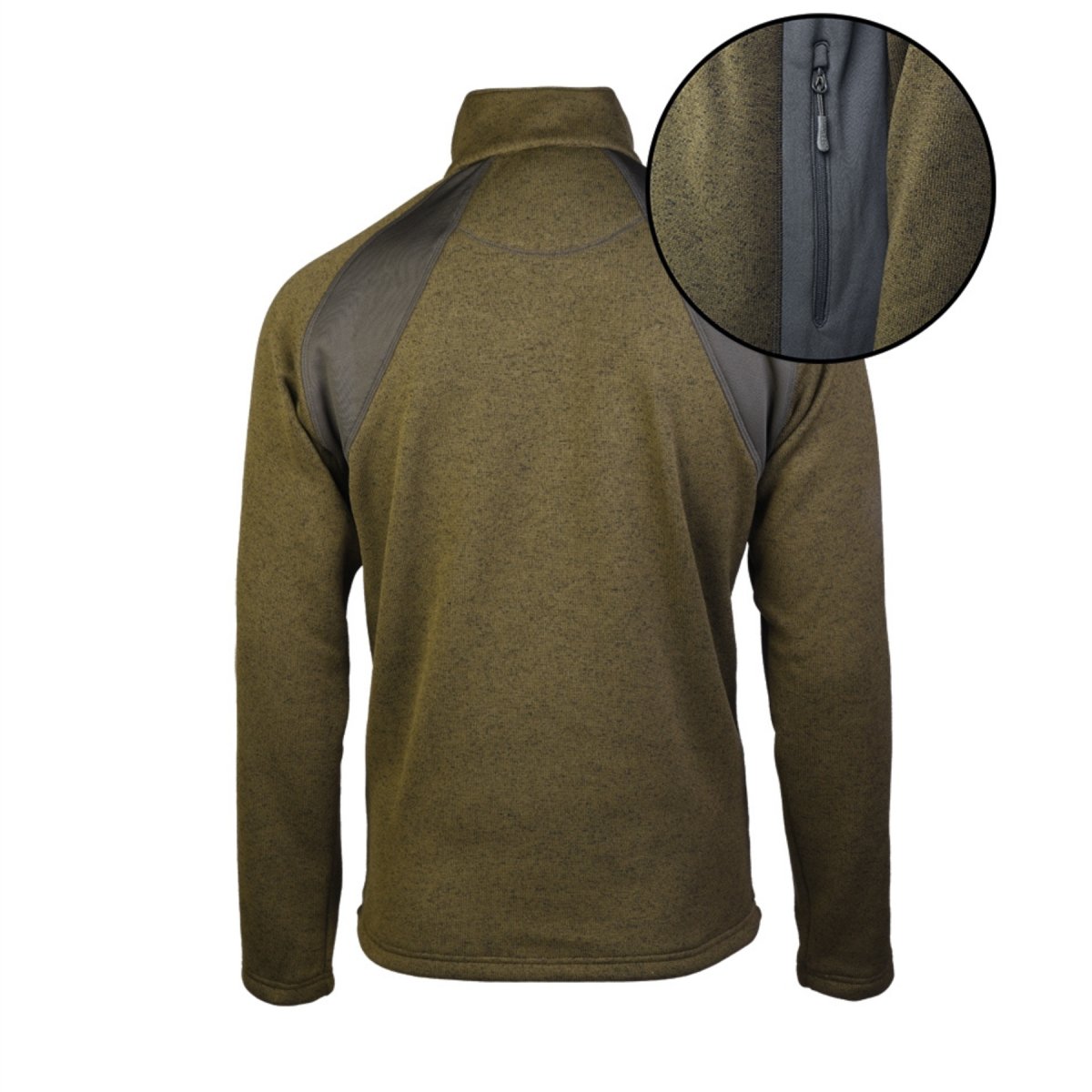 Chaqueta polar Mil-Tec Structure, cálida, táctica, para exteriores, bolsillos con cremallera, color verde oliva