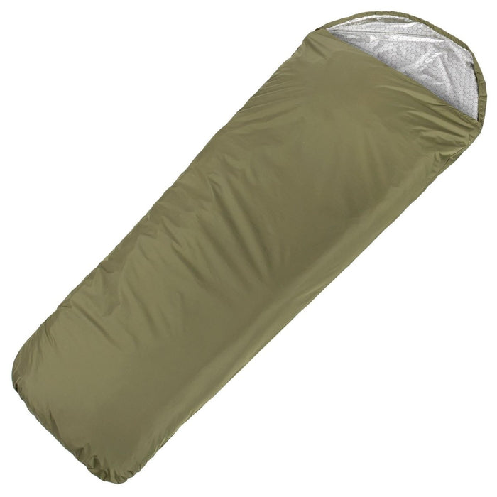 MIL-TEC Saco de dormir de emergencia BIVY de supervivencia saco ligero impermeable Oliva - GoMilitar