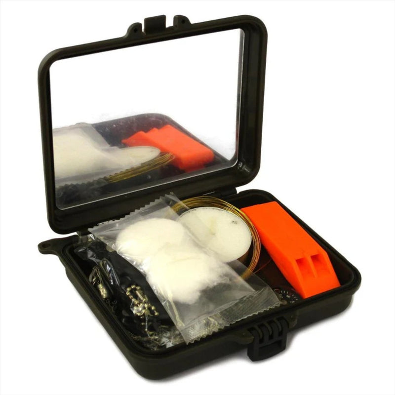 Kit de supervivencia MIL-TEC Box impermeable de emergencia Firestarter Herramientas