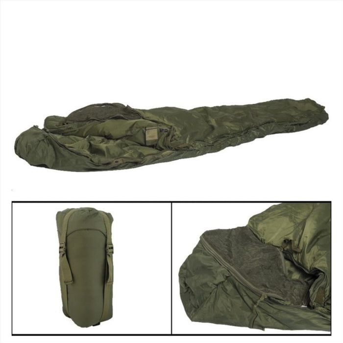 Saco de dormir Mil-Tec TACTICAL 3 Aislamiento Thermolite recubierto de teflón Oliva - GoMilitar