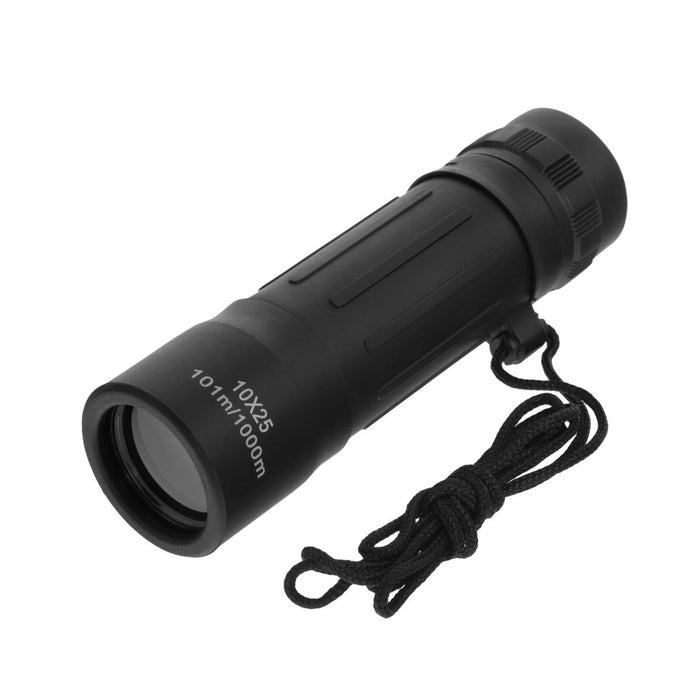 MIL-TEC Monocular Táctico 10x25 Alcance Militar Vigilancia Exterior Negro - GoMilitar