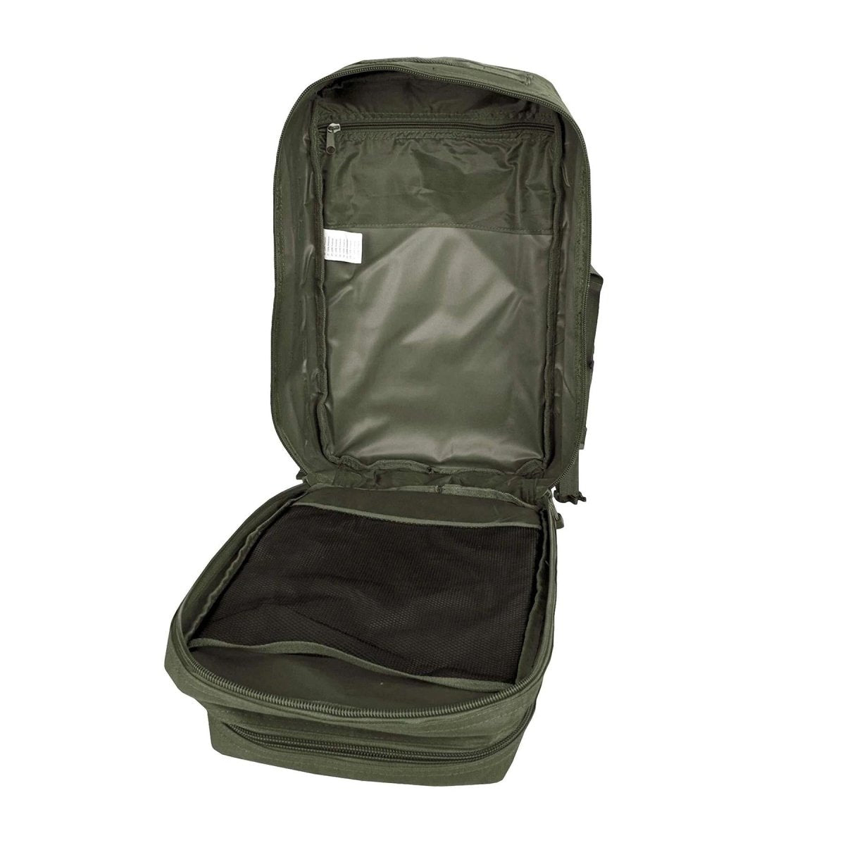 Mil-tec Asalto de asalto de asalto de EE. UU. Mochila para caminar con senderismo mochila al aire libre 36L Olive