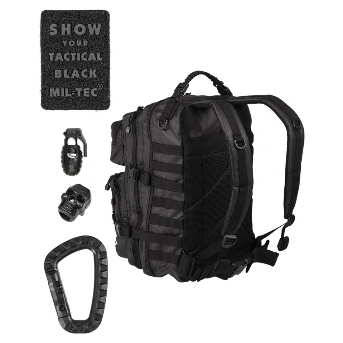 Mochila táctica de asalto de asalto de MIL-tec 20 litros de senderismo para caminar trekking campa de día