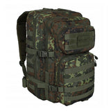 MIL-TEC Asalto de asalto de EE. UU. Ruckking mochila grande 36L mochila Flecktarn Daypack bolso