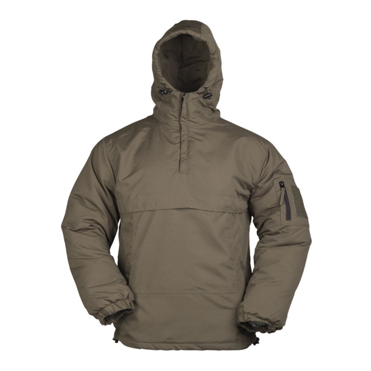 Mil-Tec Chaqueta de combate de invierno Anorak táctico Forro polar A prueba de viento Oliva