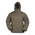 Mil-Tec Chaqueta de combate de invierno Anorak táctico Forro polar A prueba de viento Oliva