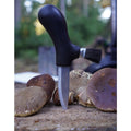 Cuchillo de champiñones morakniv fijo cepillo de cuchilla de acero inoxidable reciclado negro negro