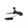 Cuchillo de champiñones morakniv fijo cepillo de cuchilla de acero inoxidable reciclado negro negro