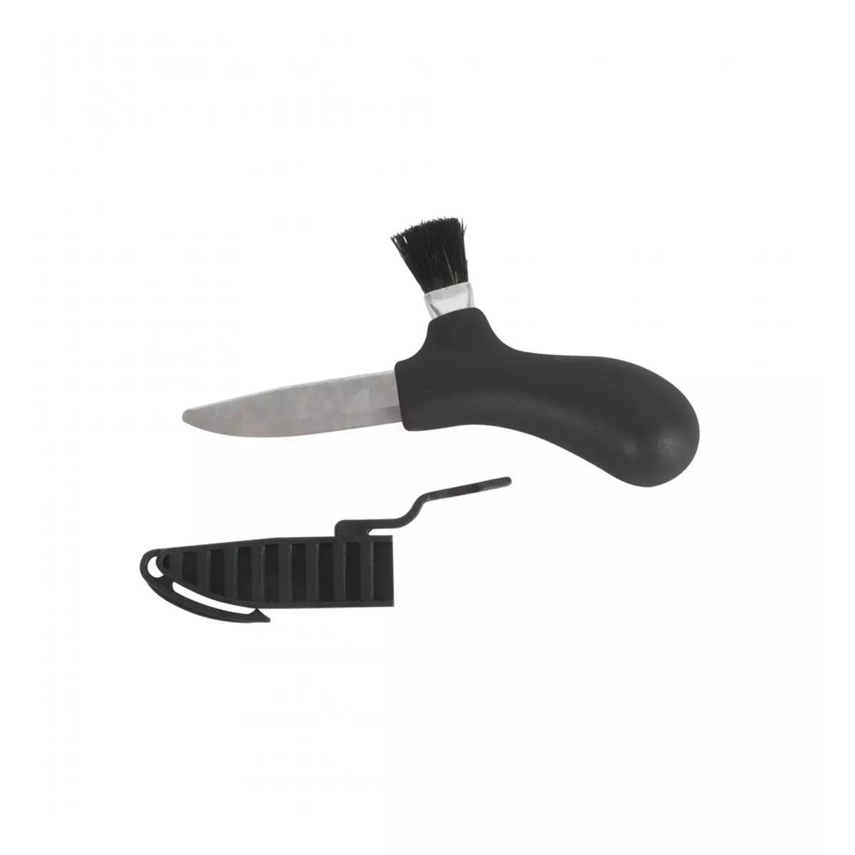 Cuchillo de champiñones morakniv fijo cepillo de cuchilla de acero inoxidable reciclado negro negro