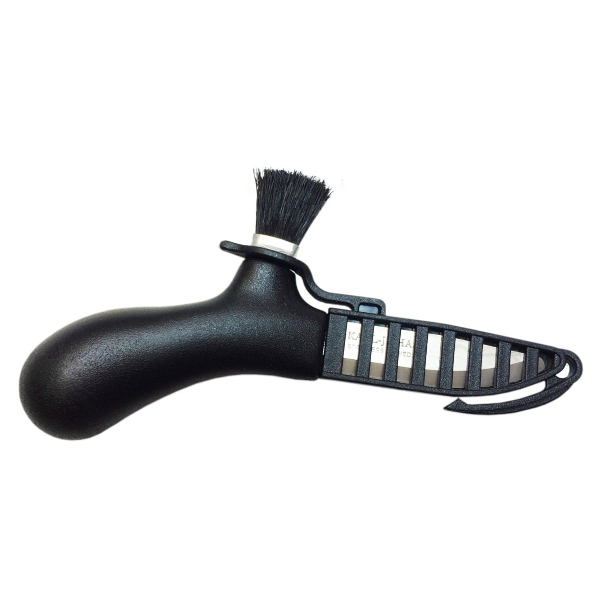 Cuchillo de champiñones morakniv fijo cepillo de cuchilla de acero inoxidable reciclado negro negro