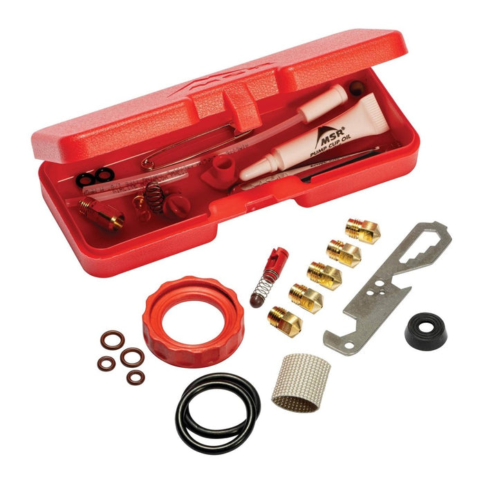 Kit de servicio de estufa MSR Expedition Mantenimiento Reparaciones Preparación para el campo Rojo - GoMilitar
