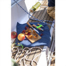 Opinel Nomand Juego de cocina para exteriores, 5 piezas, cuchillo, tabla, toalla, kit de viaje, azul