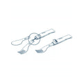 Opinel Picnic+ N°08 Juego de Cubiertos Cuchillo Plegable Cuchara Tenedor Camping Haya