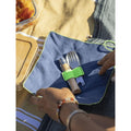 Opinel Picnic+ N°08 Juego de Cubiertos Cuchillo Plegable Cuchara Tenedor Camping Haya