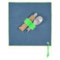 Opinel Picnic+ N°08 Juego de Cubiertos Cuchillo Plegable Cuchara Tenedor Camping Haya