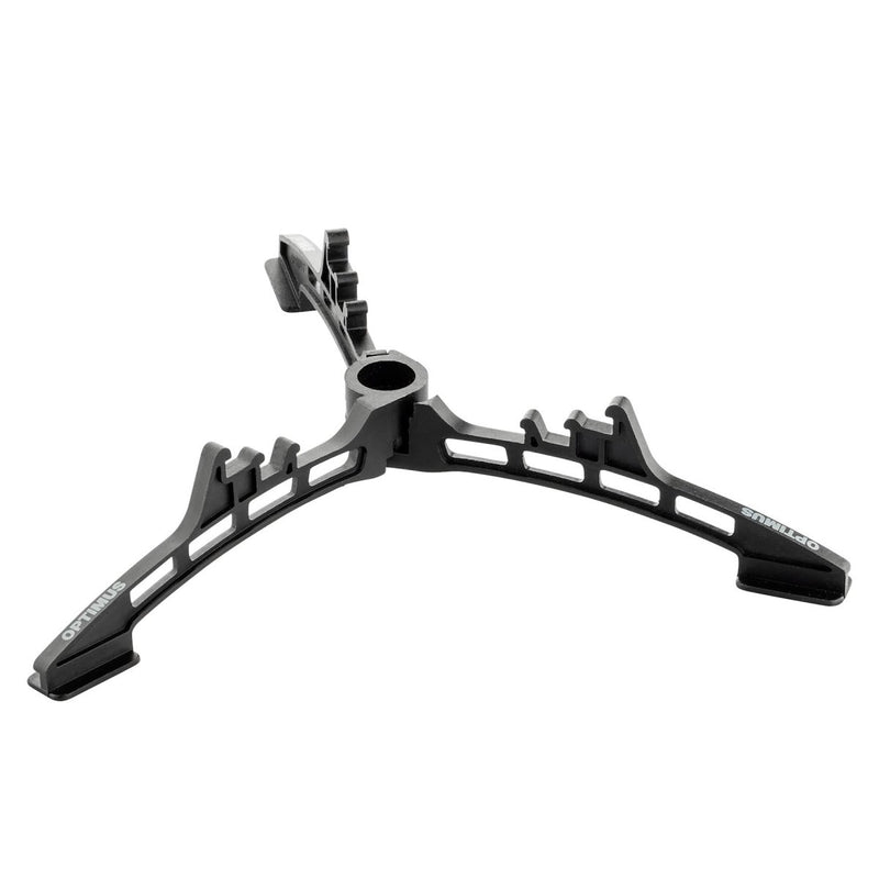 Optimus Elektra FE camping stove stable stand tripod for secure pot support in outdoor cooking setups