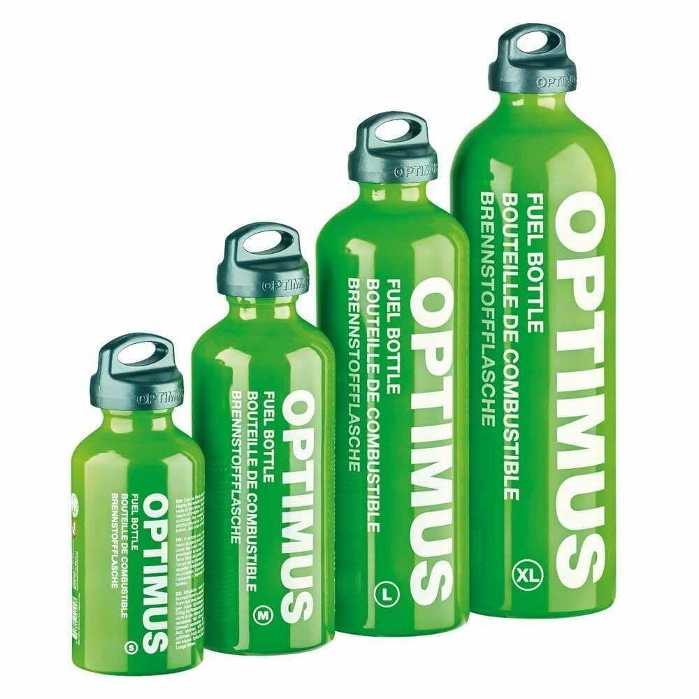 Optimus Fuel Bottle Liquid Fuels Tamaño de la estufa .4L .6L 1L 1.5L CAPA DE Safetey