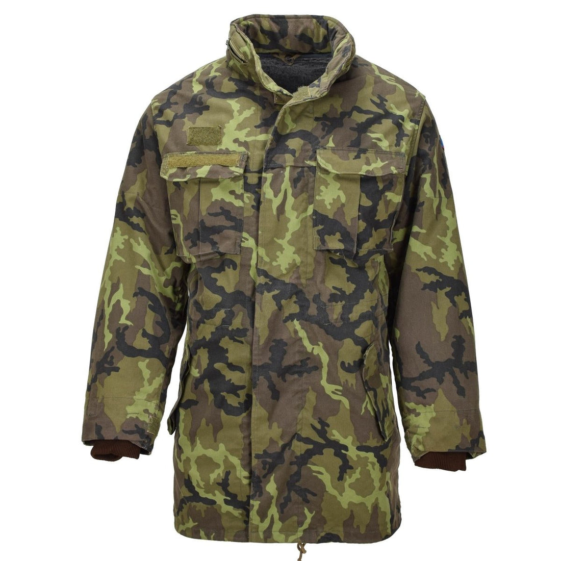 Chaqueta estilo Parka Militar Checa Original Forro Piel Sintética M95 Camuflaje