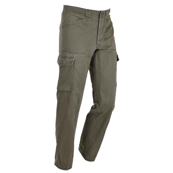 Pantalones de trabajo cargo originales del ejército austríaco pantalones clásicos de servicio de campo verde oliva - GoMilitar