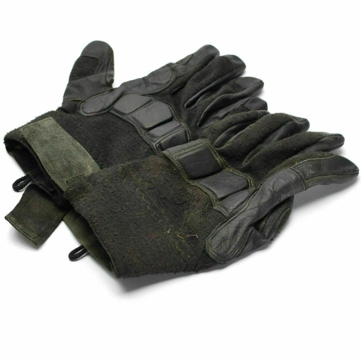 Guantes tácticos de combate del ejército austriaco original de cuero Guantes militares Nomex