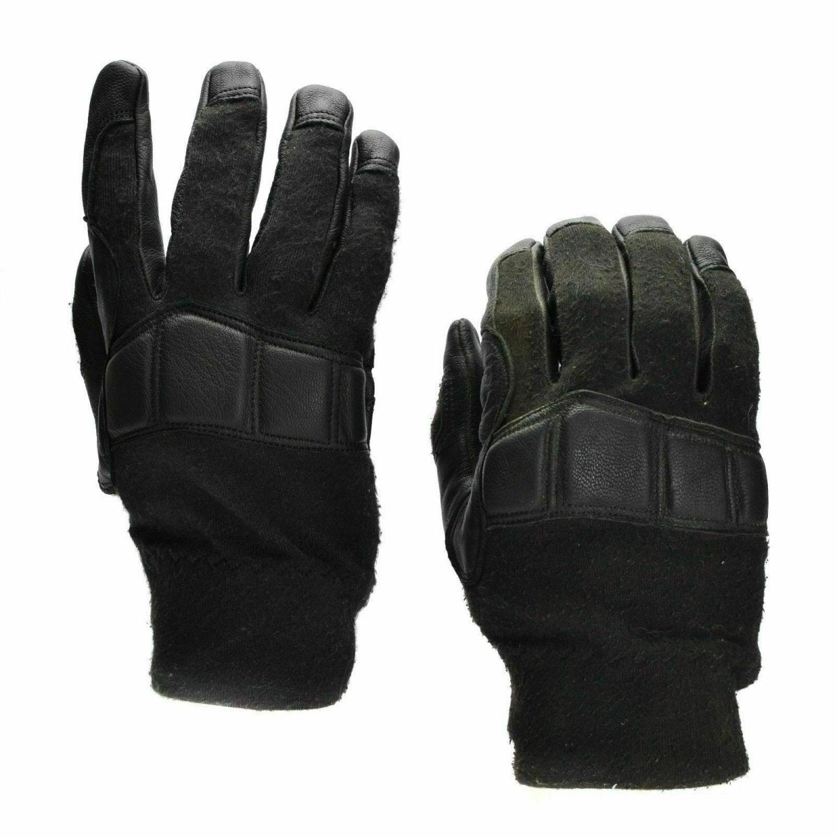 Guantes tácticos de combate del ejército austriaco original de cuero Guantes militares Nomex