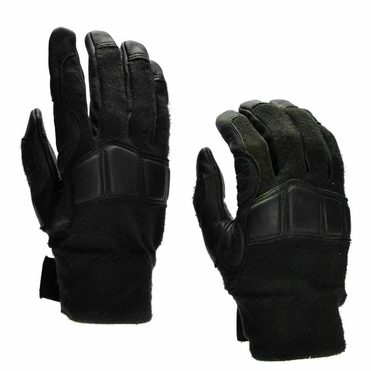 Guantes tácticos de combate del ejército austriaco original de cuero Guantes militares Nomex