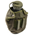 Ejército austriaco original bebiendo frasco botella de agua de la cantina militar
