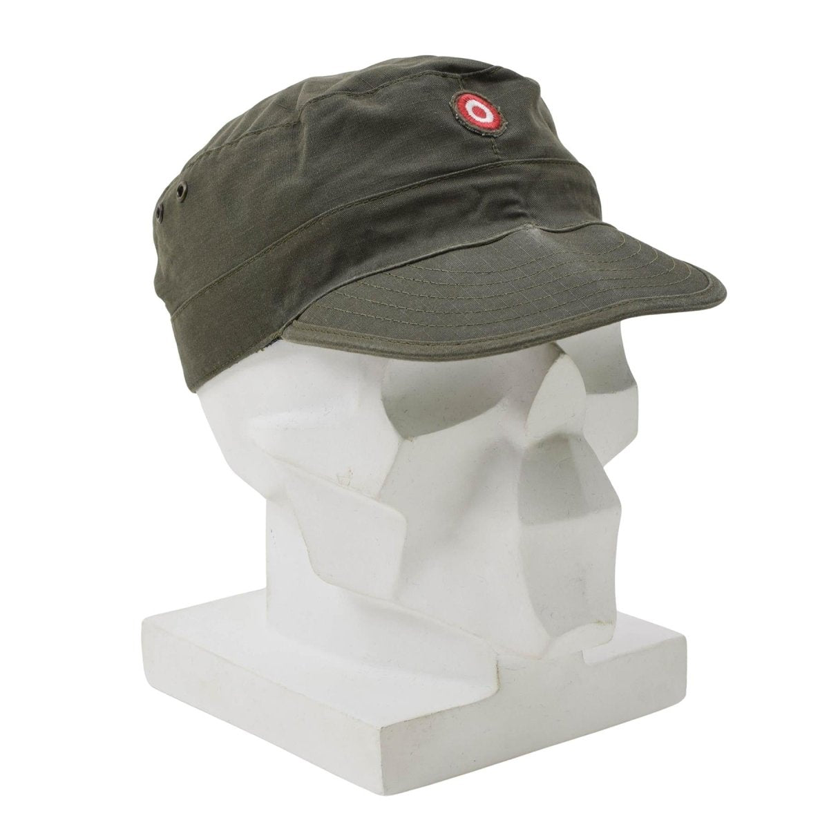 Gorra de combate KAZ03 original del ejército austríaco Ripstop militar emitida en color oliva usada