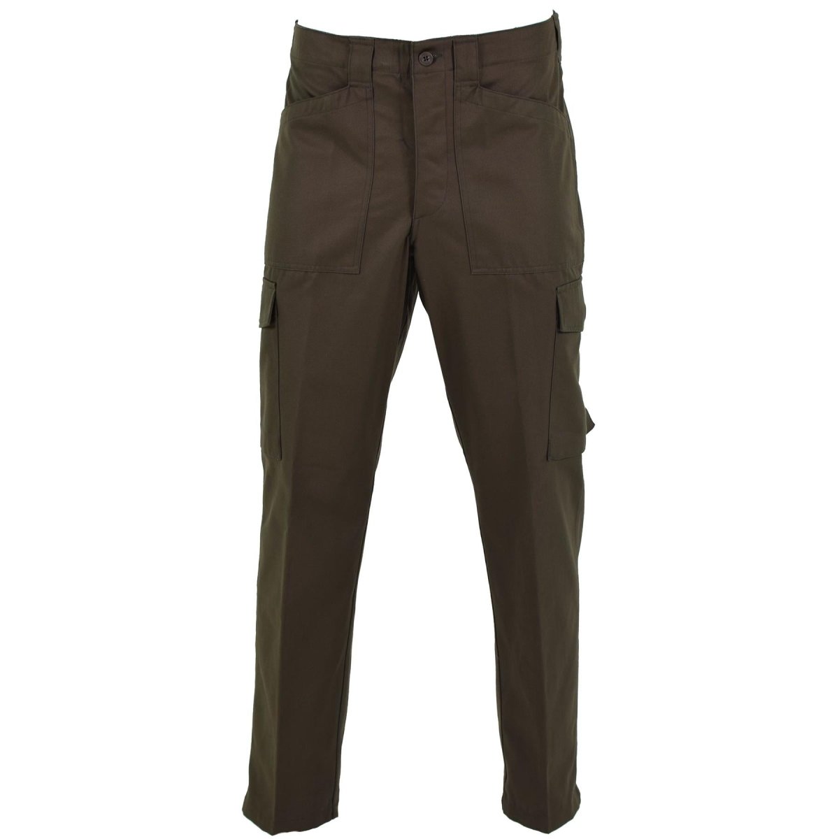 Pantalones del ejército austriaco original BDU Combate Field Tropas pantalones OD Tipo 75 Nuevo