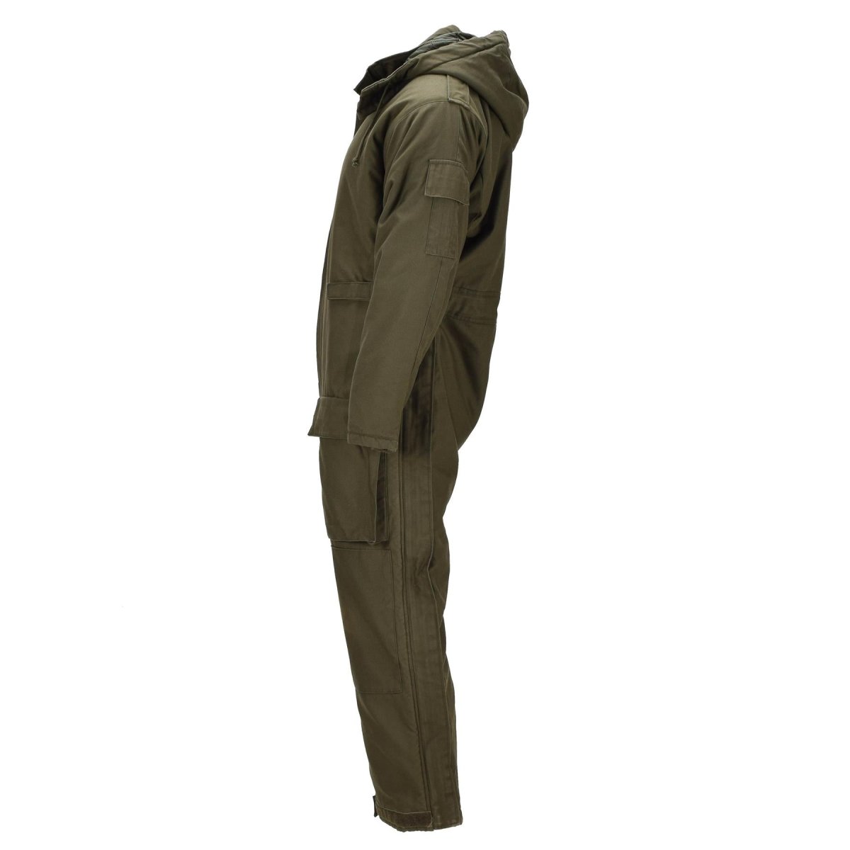 Mono de mecánico con forro y capucha, original del ejército austríaco, color verde oliva