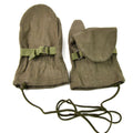 Guantes de invierno originales de lana del ejército austríaco, color verde oliva