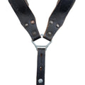 Ejército austriaco original aparato áspero de cuero vintage de cuero genuino