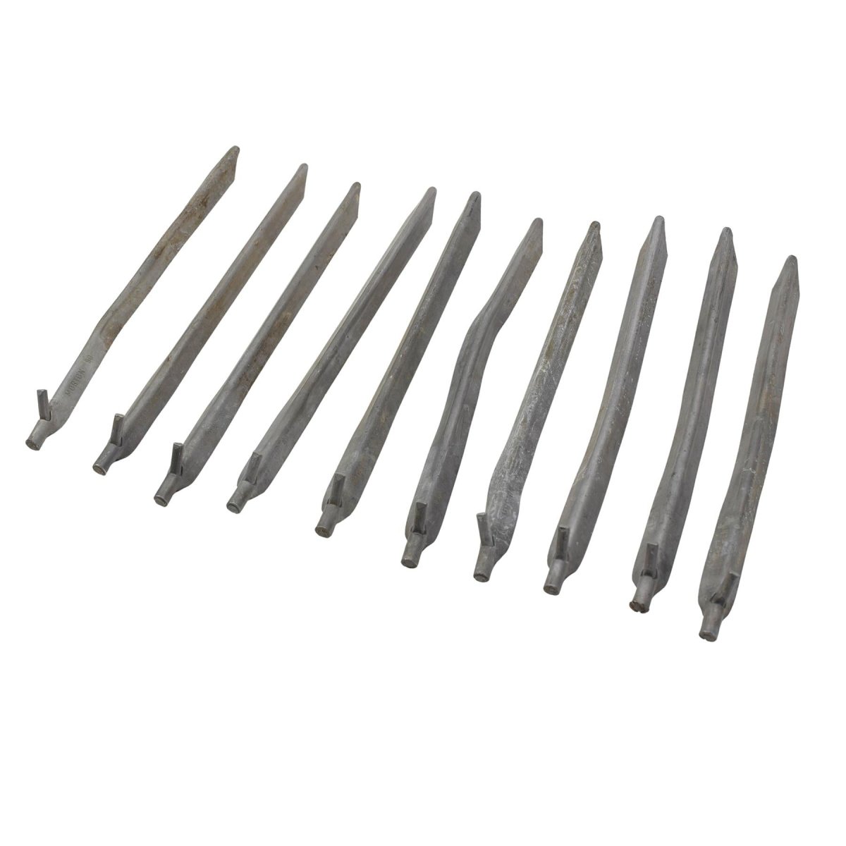 Estacas militares originales de aluminio para tienda de campaña, estacas de acampada, 10 unidades, 26 cm