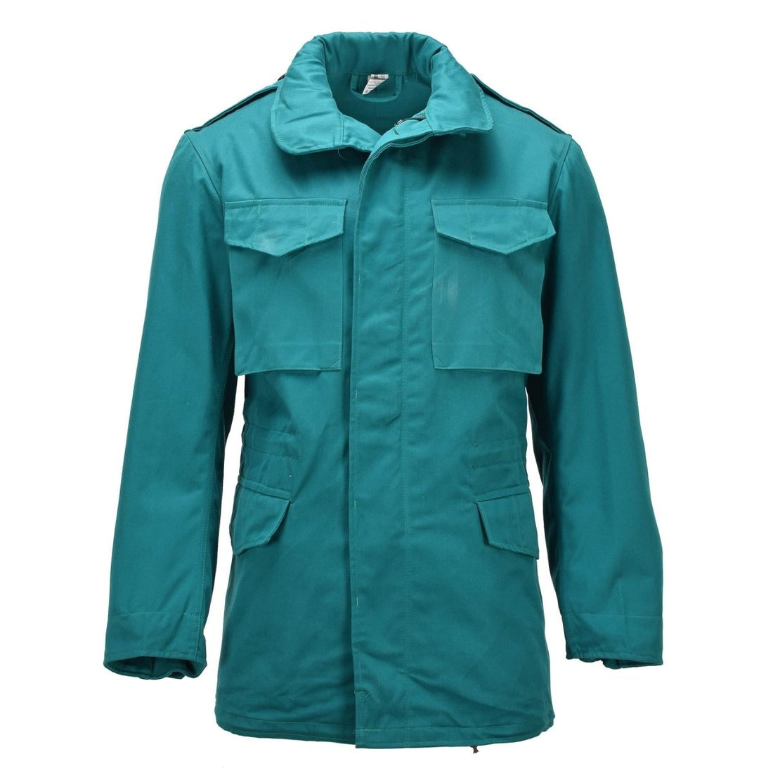 Chaqueta de campo militar austriaca original Parka estilo clásico M65 algodón verde