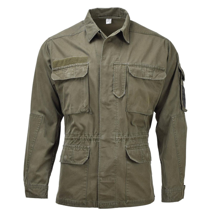 Chaqueta militar austriaca original campo oliva fuerzas de combate tropas ejército exterior - GoMilitar