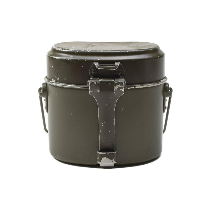 Kit de comedor militar austriaco original, juego de utensilios de cocina de aluminio para senderismo y acampada, color verde oliva - GoMilitar
