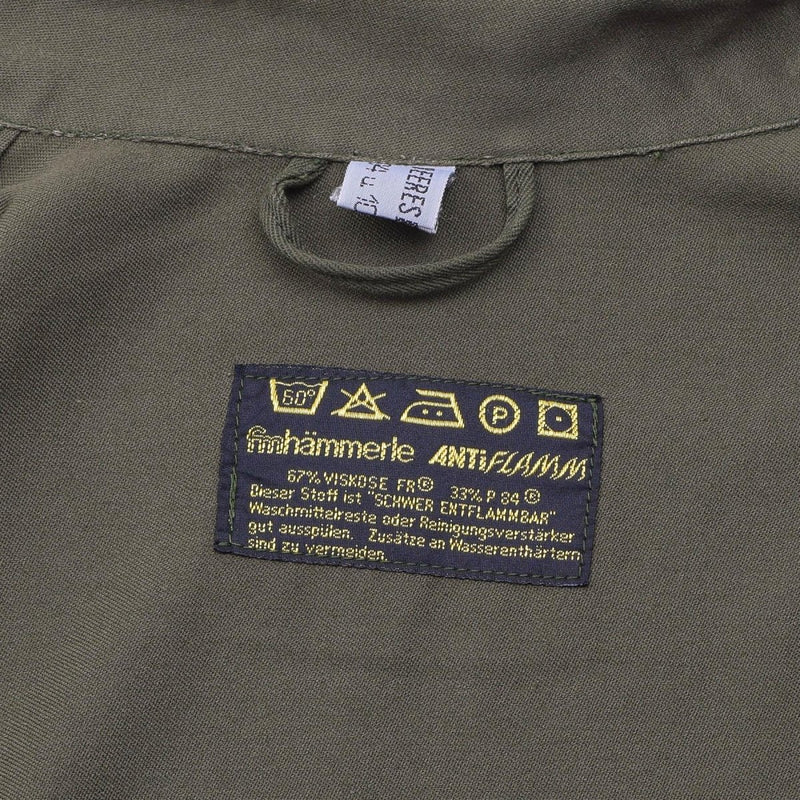 Original Austrian military olive long sleeve shirt dress casual lightweight NEW - GoMilitar