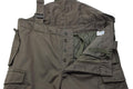 Pantalones de invierno militares austriacos originales con aislamiento repelente al agua color oliva