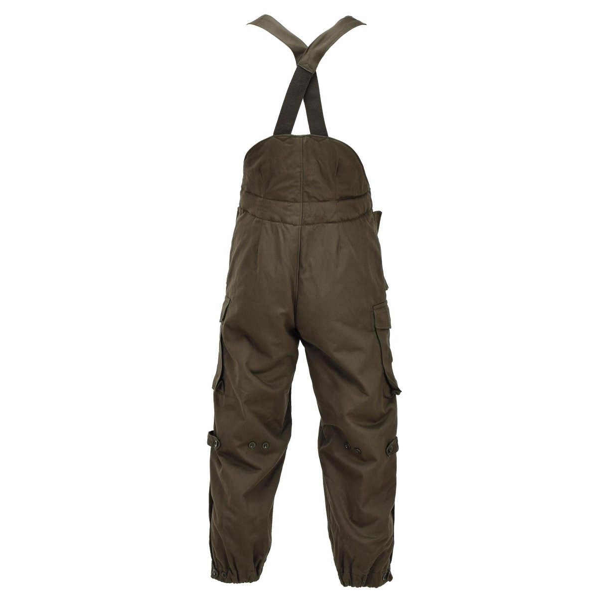 Pantalones de invierno militares austriacos originales con aislamiento repelente al agua color oliva