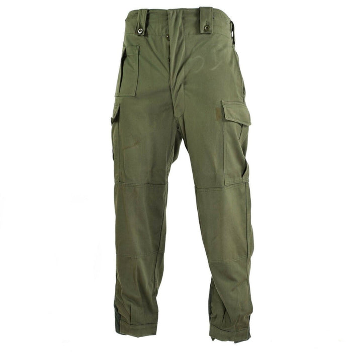 Pantalones de combate de campo del ejército belga originales M65 pantalones militares verde oliva excedentes - GoMilitar