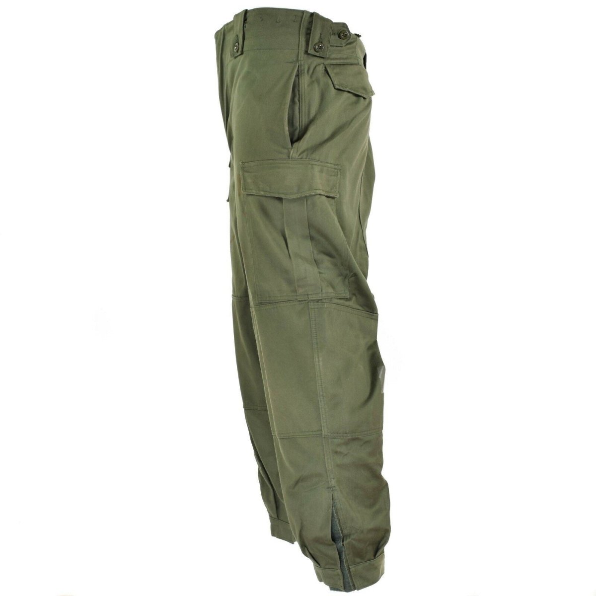 Pantalones de combate de campo del ejército belga original M65 Pantalones militares de color verde oliva excedente