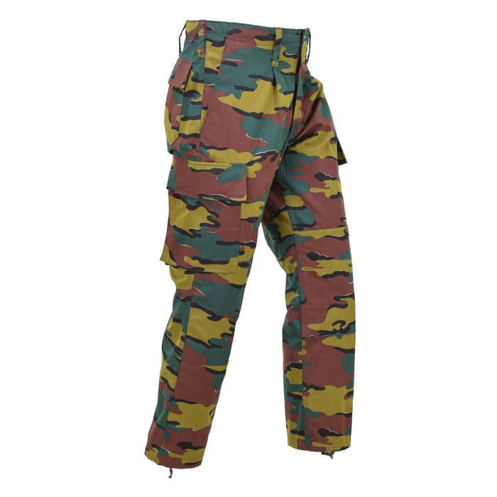 Pantalones de combate de campo originales del ejército belga Pantalones de camuflaje Ripstop jigsaw NUEVO - GoMilitar