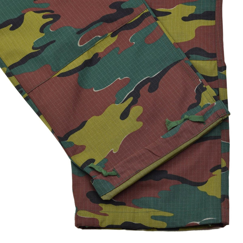 Pantalones de combate de campo del ejército belga original Ripstop Jigsaw Camuflage pantalones Nuevos