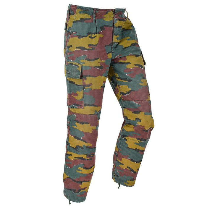 Pantalones de combate de campo originales del ejército belga Pantalones Rip Stop Excedente militar - GoMilitar