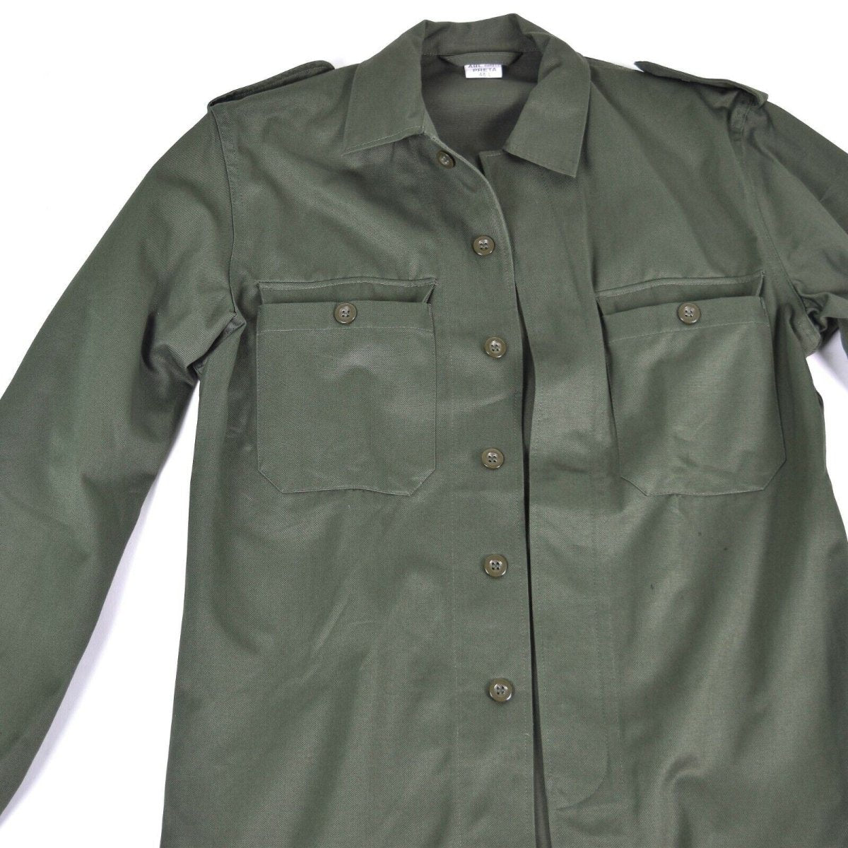 Chaqueta de campo del ejército belga original Bdu Olive Shirt Military Combat