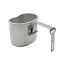 Cantimplora militar belga original de 1 litro, bolsa de plástico, vaso de aluminio incluido